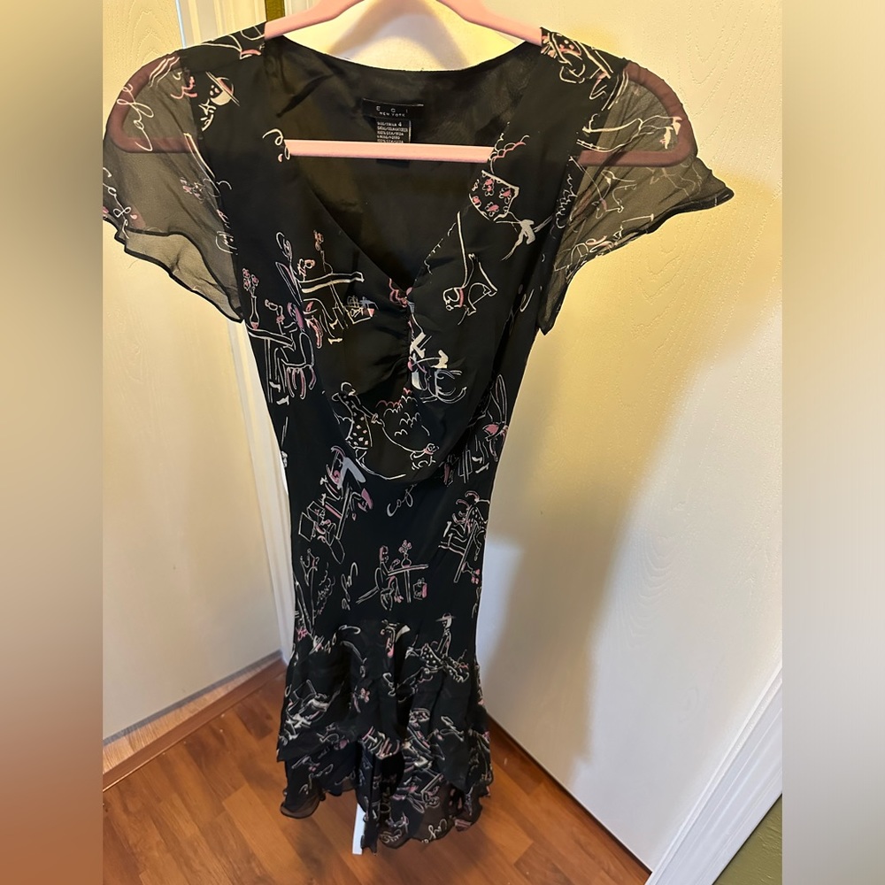 ECI New York 100% Silk Dress Size 4